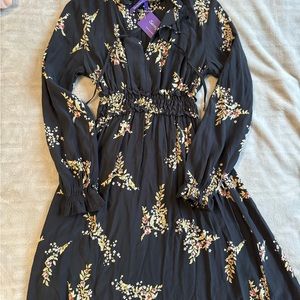 Séraphine Ruffle Neck Nursing Dress New